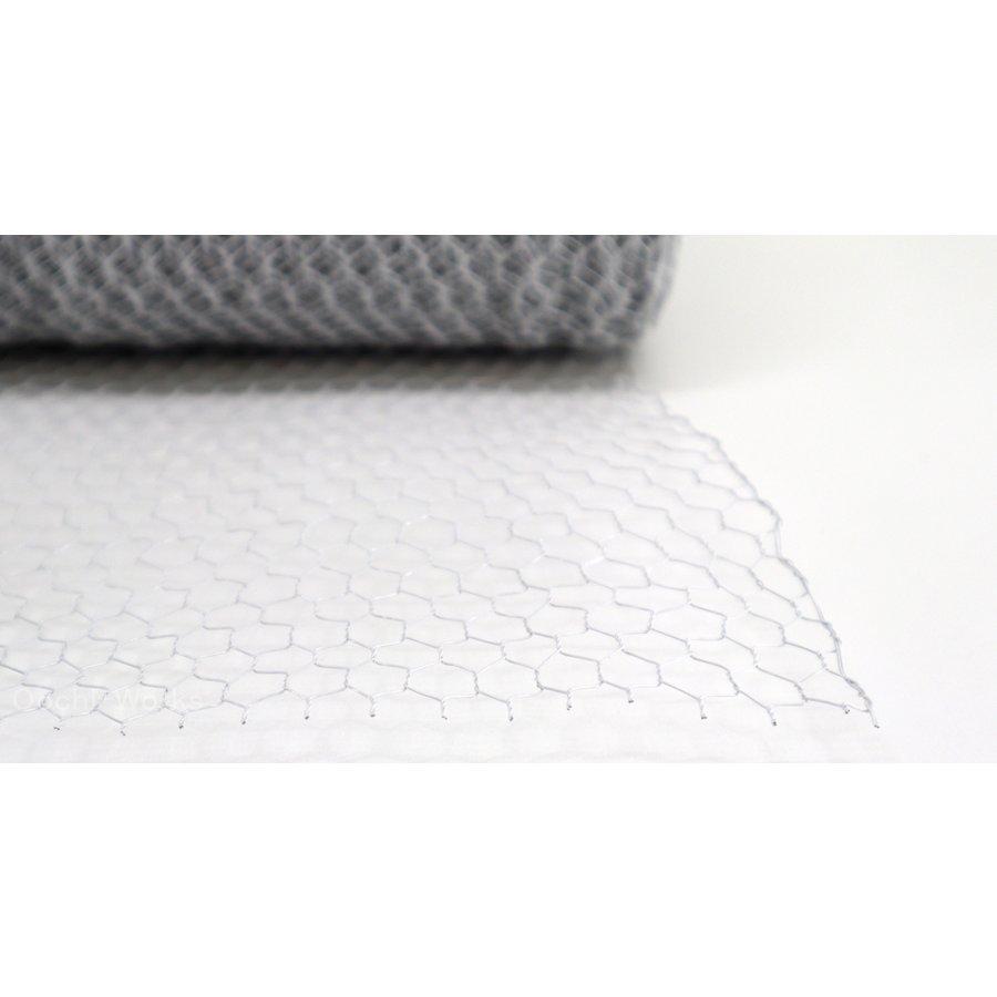 白ビニール亀甲金網 #25×10mm×910×25M 園芸用金網 防獣用金網 送料無料 爆買 |  | 01