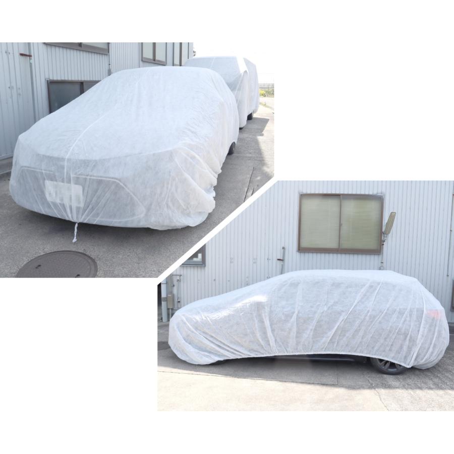 不織布自動車養生カバー 普通車用 白 3700ｍｍ×6800ｍｍ 1枚 自動車カバー |  | 01