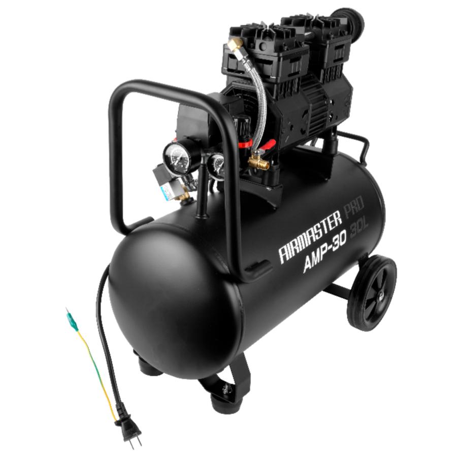 静音オイルレスコンプレッサー 30L AMP-30 エアーツール2点セット