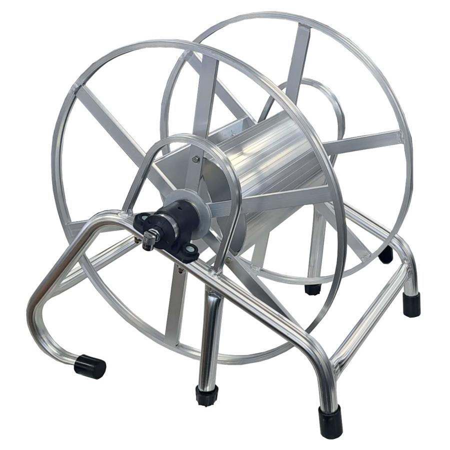 アルミ製ホース巻取器 動力噴霧器用ホース巻き取り器 ラック式 ホース 