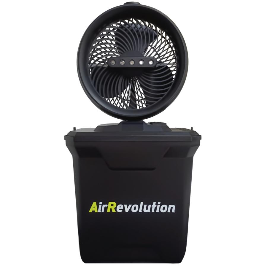 エアレボリューション ミストファン 扇風機 充電式 リモコン付き