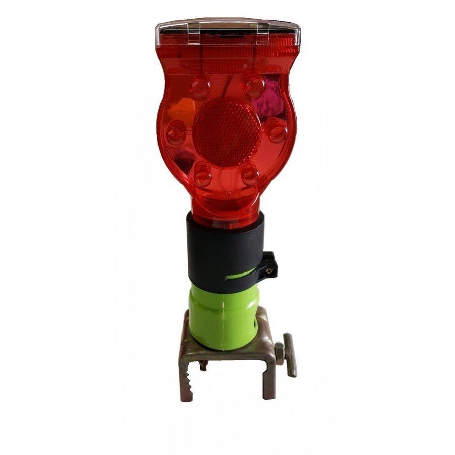 ソーラー工事灯 単管取付バイス付 10個セット 送料無料 ソーラー保安灯 夜間のみ点滅 |  | 02