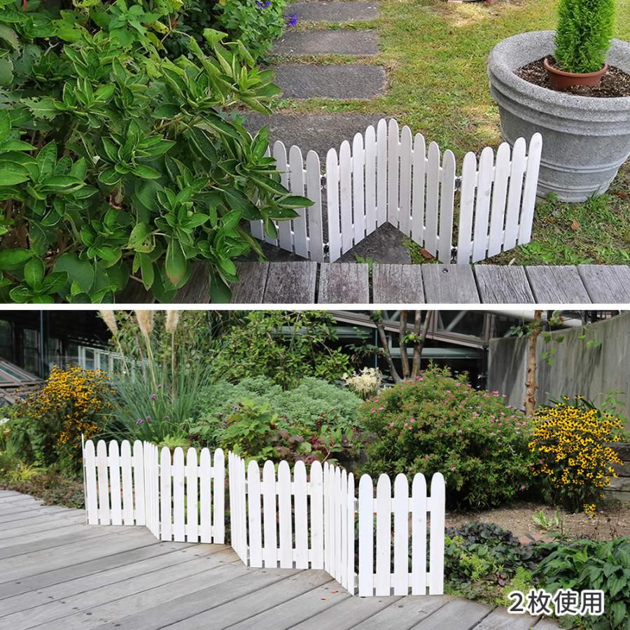 折り畳めるウッドミニフェンス120（縦ストライプ） 4枚組 WF-120F-4P |  | 06