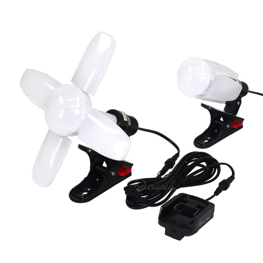 バッテリーパック式 スーパールミネX BPM LED電球付きクリップランプ SLX-3000BPM マキタバッテリー対応 屋内用 作業灯 WING ACE ウィングエース | WING ACE