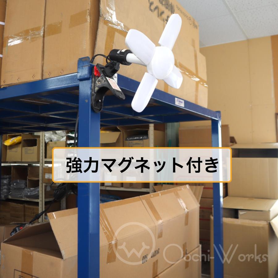 バッテリーパック式 スーパールミネX BPM LED電球付きクリップランプ SLX-3000BPM マキタバッテリー対応 屋内用 作業灯 WING ACE ウィングエース | WING ACE | 04