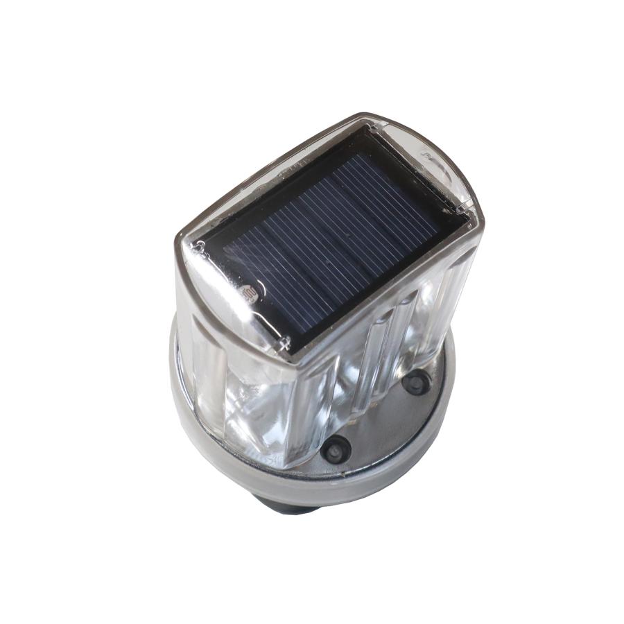 ソーラー保安灯 10個セット 足場取付金具付 ソーラーブルー 単管取付 ソーラー工事灯 安全灯 防獣ライト 獣害対策ライト 夜間のみ点滅 |  | 04