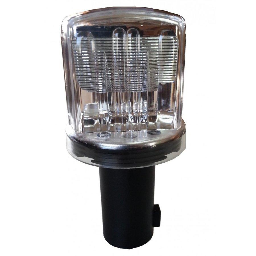 ソーラー保安灯 10個セット ソーラーブルー LED工事灯 防獣ライト 獣害対策ライト 赤・青点滅 夜間のみ点滅 | 