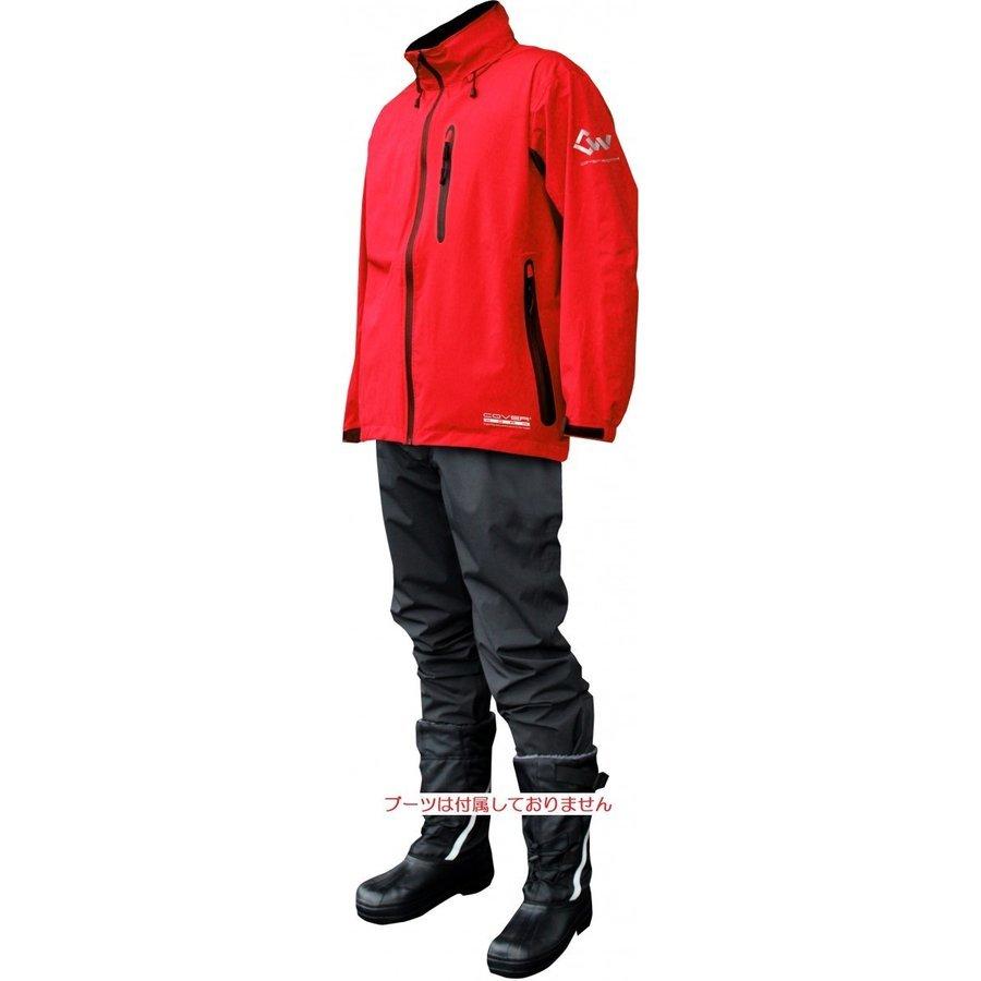 アクロスレイン レッド 上下セット ストレッチレインウェア ＡＧ-8000　送料無料 |  | 01