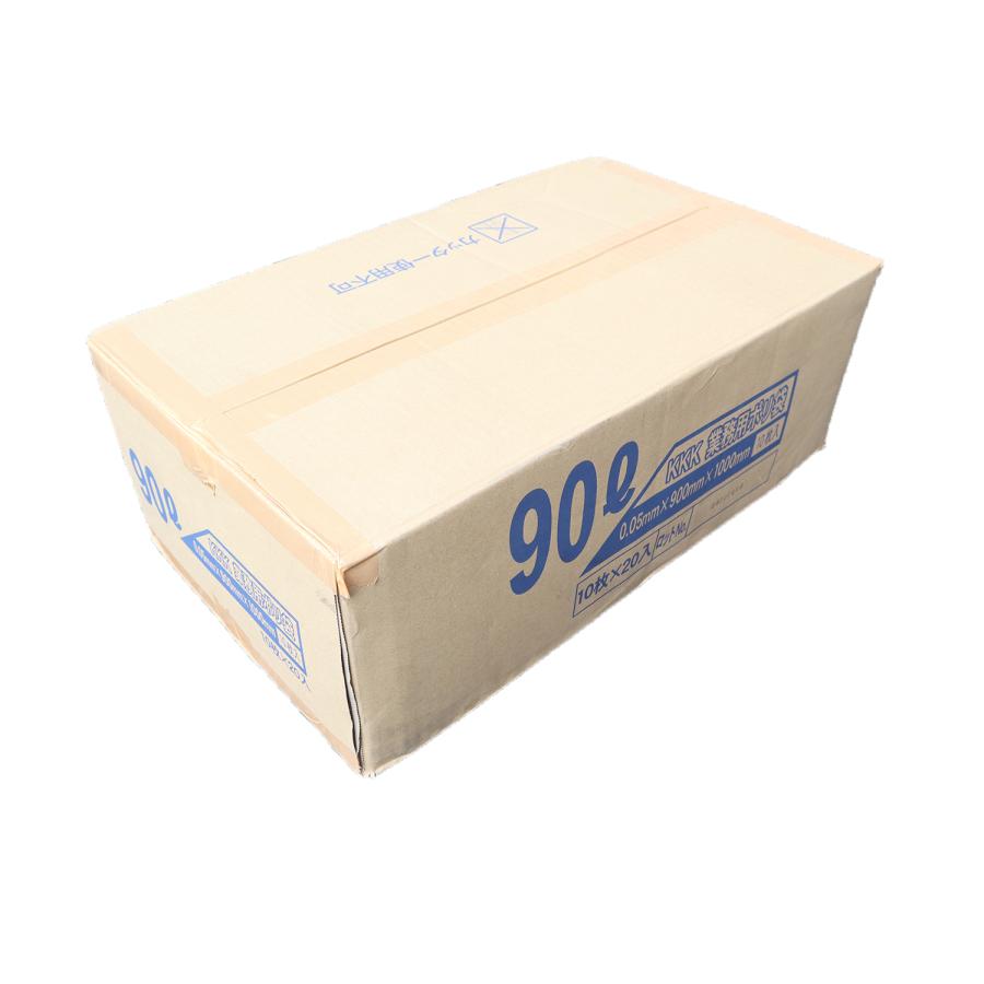 ゴミ袋 90L 200枚入 0.05mm厚 透明 業務用ポリ袋 |  | 01