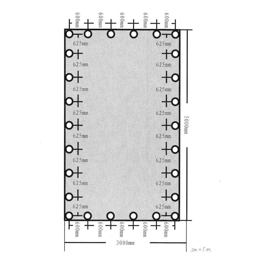 トラックシート グリーン 3.0ｍ×5.0ｍ アームロールコンテナ 産廃用シート　コンテナ用シート 2ｔロング用トラックシート |  | 03