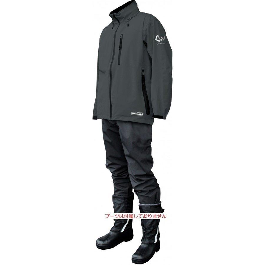 アクロスレイン チャコールグレー レインウェア メンズ ストレッチレインウェア AG-8000　送料無料 |  | 01