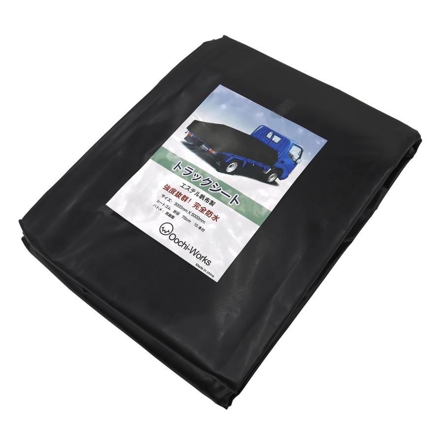 トラックシート ブラック 3.0m×5.0m アームロールコンテナ 産廃用シート コンテナ用シート 2tロング用トラックシート | 