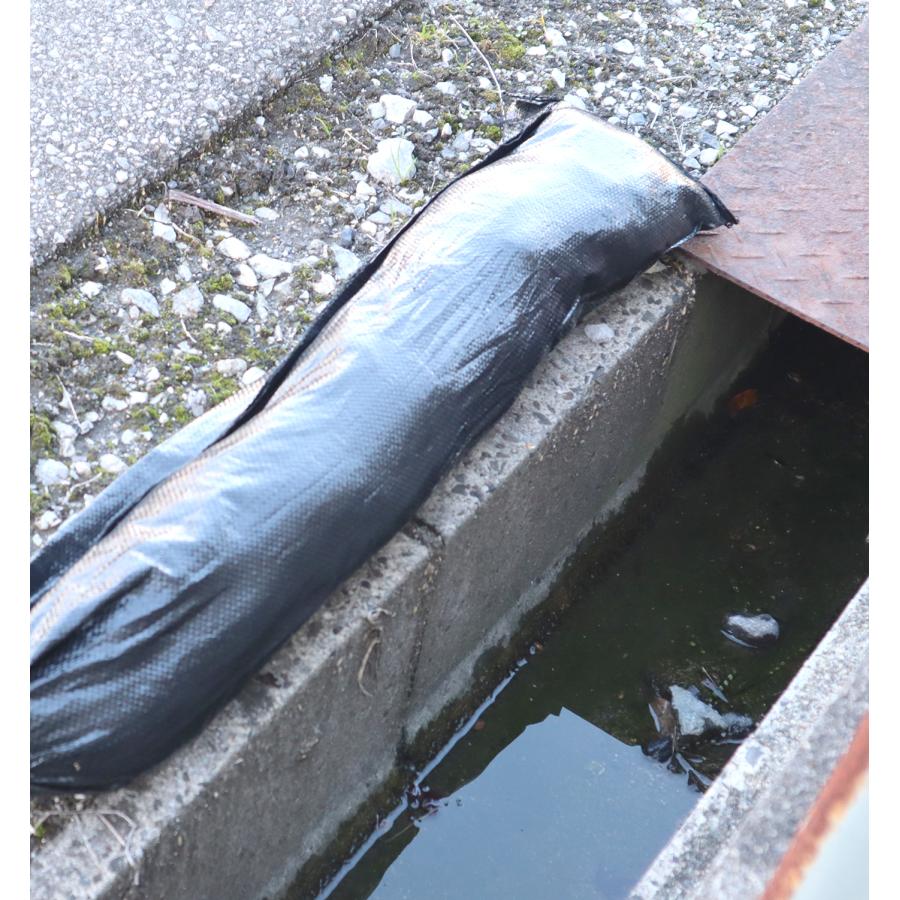 耐候性まくら土のう 200枚入 黒色 250ｍｍ×900ｍｍ ブラック枕土のう 送料無料 |  | 03