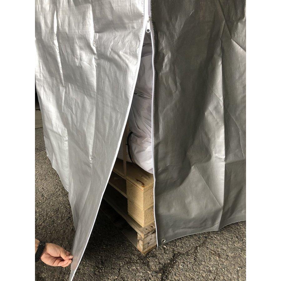 UVシート#4000 シルバー パレットカバー 1200mm×1200ｍｍ×高さ1200ｍｍ ファスナー付き オーダー承ります |  | 03