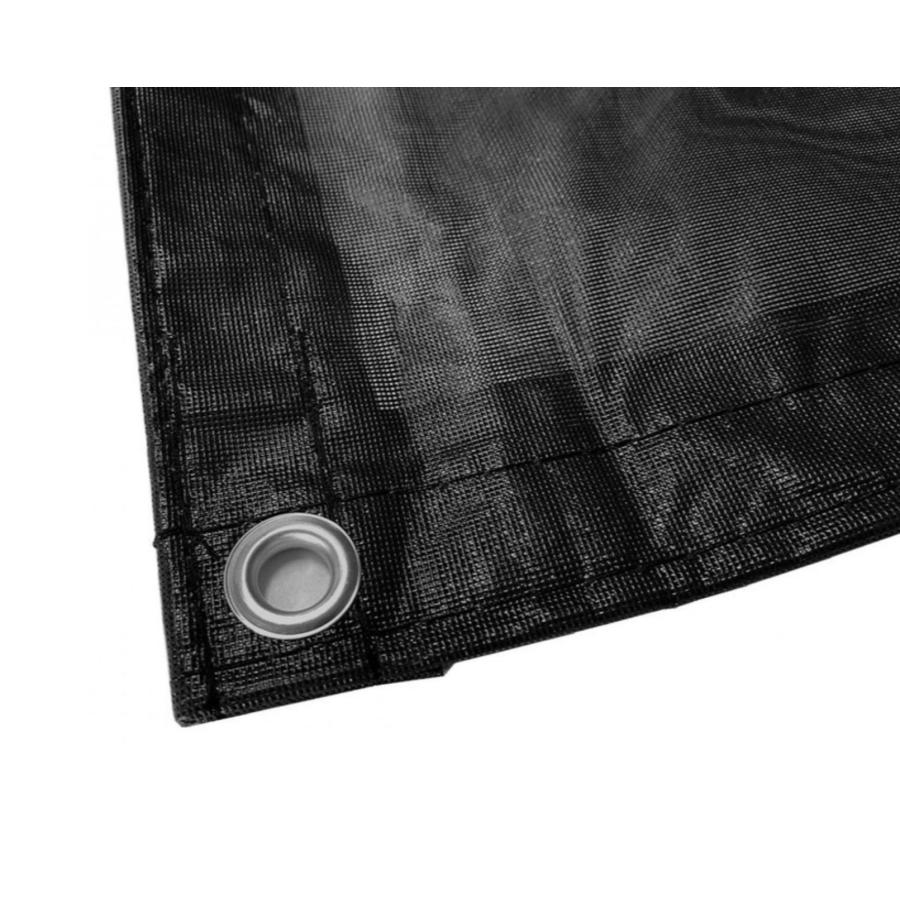 足場防炎メッシュシート 1.8×6.3m 10枚入り ブラック ネット