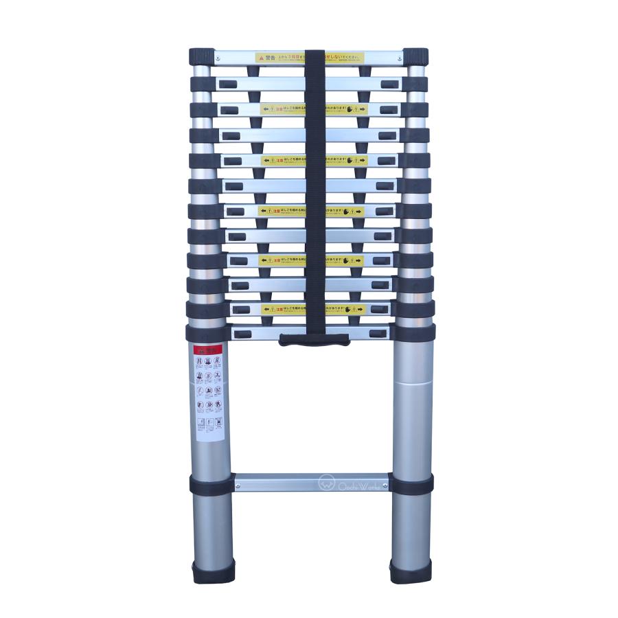 指挟み防止付き！伸縮自在はしご