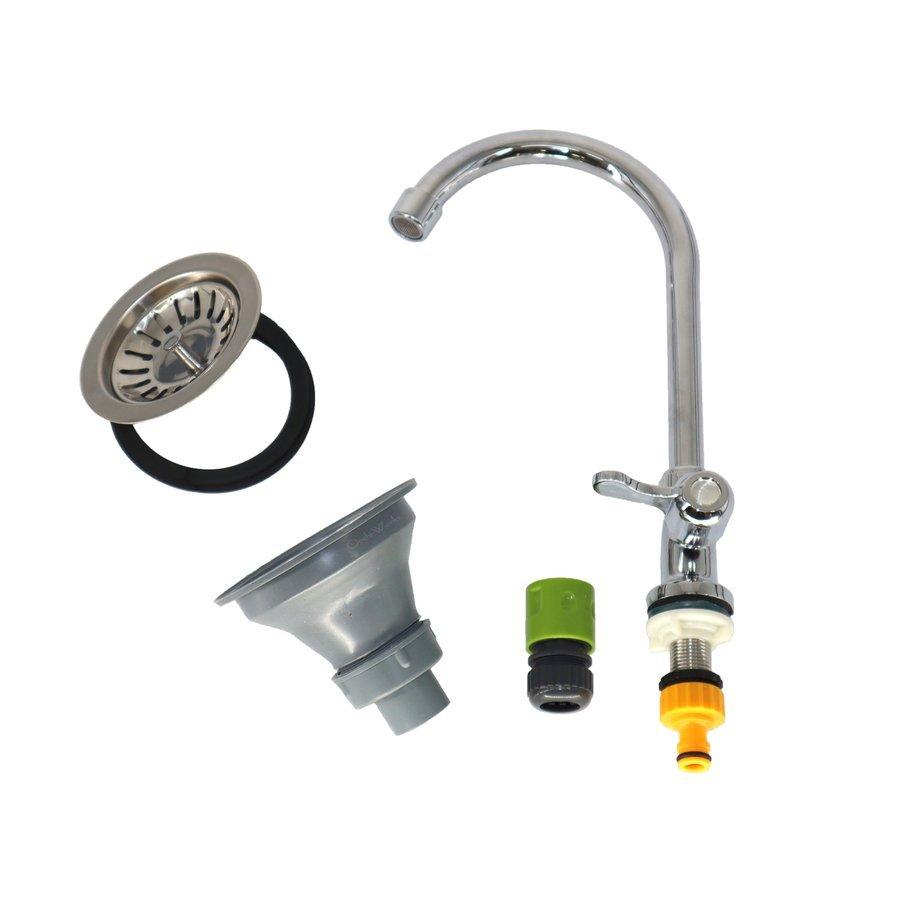 ステンレス流し台 OW-S600 深型シンク W600×D450 レバー式水栓