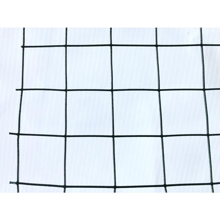 防獣金網 25ｍｍ角目 1.2ｍ×長さ20ｍ グリーン アニマルフェンス 万能金網 動物よけフェンス 緑ビニール金網 |  | 03