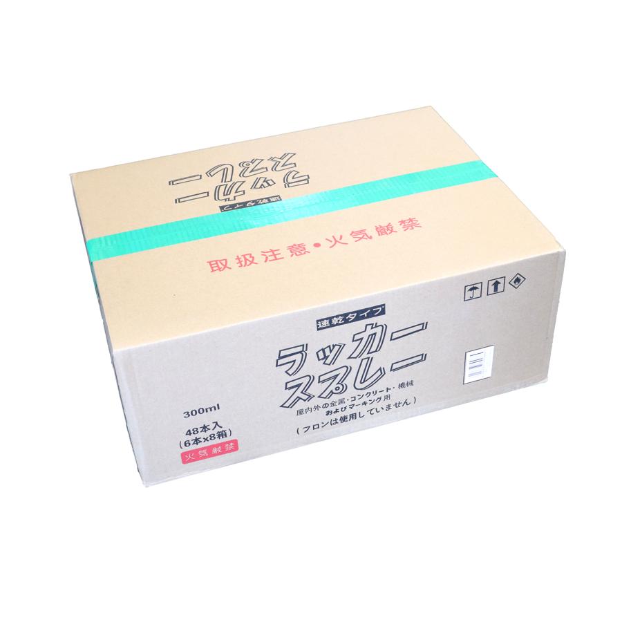 ラッカースプレー 白 48本入 300ml 速乾タイプ マーキングスプレー |  | 01