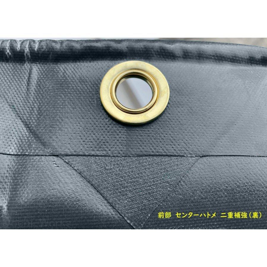 軽トラックシート スロープ型 伸縮式荷台ポールセット グレー 標準荷台軽トラック用 コードゴム4ｍ×2本付き エステル帆布 荷台シート |  | 11