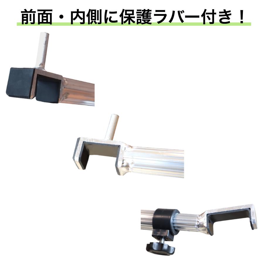 トラックシート スーパーキャリイ用シート 伸縮式荷台ポールセット スロープ型 OD 国防色 コードゴム4ｍ×2本付き エステル帆布トラックシート 荷台シート |  | 03