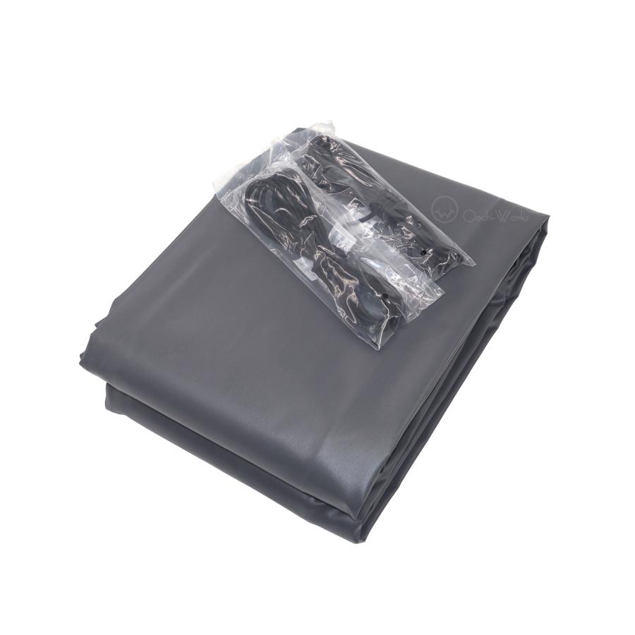 バンジーコード 10本付 トラックシート グレー 3号 2.3ｍ×3.6ｍ エステル帆布 1.5t 2t 荷台カバー 荷台シート シートカバー 幌シート 送料無料 |  | 01