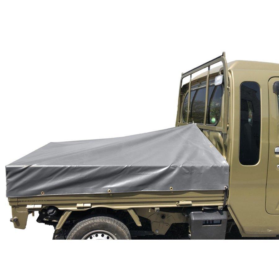 バンジーコード 10本付 ハイゼットジャンボ用シート スロープ型 伸縮式荷台ポールセット グレー エステル帆布 トラックシート 荷台シート 荷台カバー |  | 05