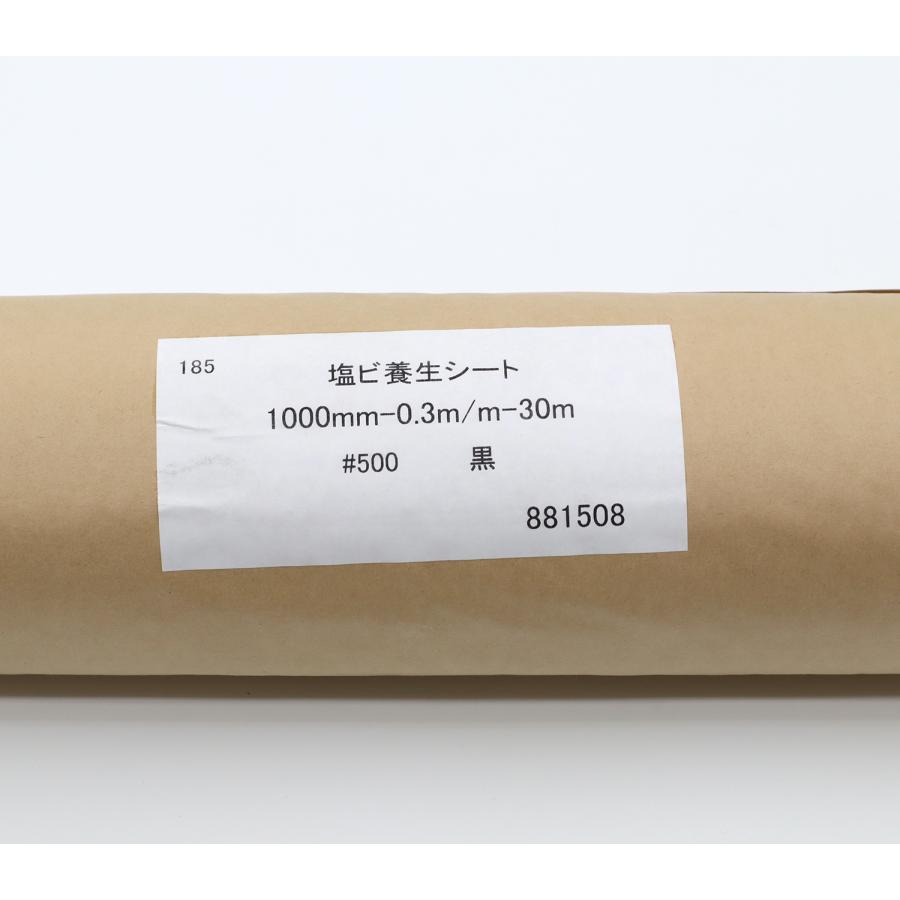 養生塩ビシート 0.3mm×1ｍ×30ｍ 養生黒ビニール エンボス加工 |  | 04