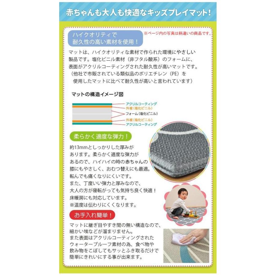 リバーシブルで使えるふかふかキッズプレイマット ハッピークラウド