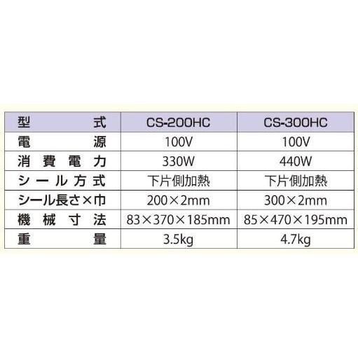 オンライン特販 アスパル 卓上シーラー CS-200HC(カット付)