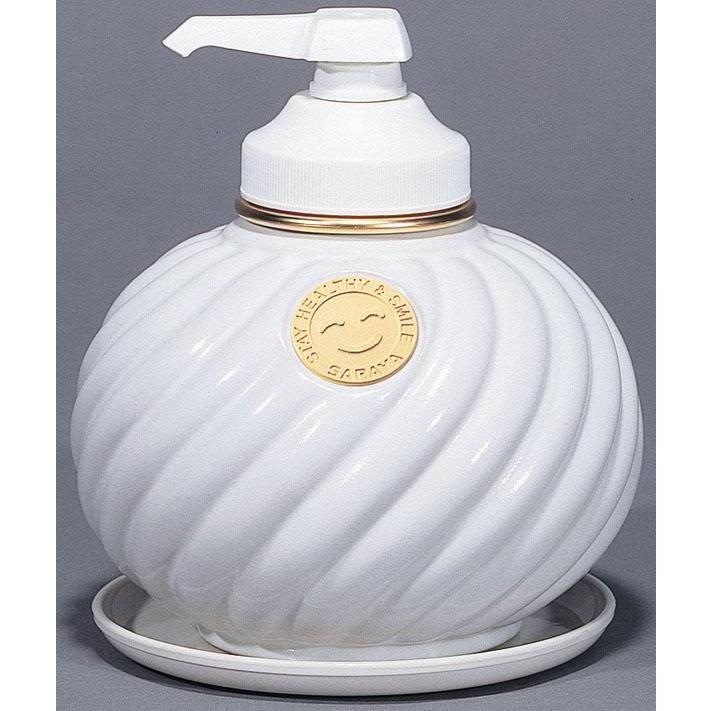 サラヤ ウォシュボン陶器製容器 MD-1 ポンプ付 ホワイト 1L×6本 1本あたり