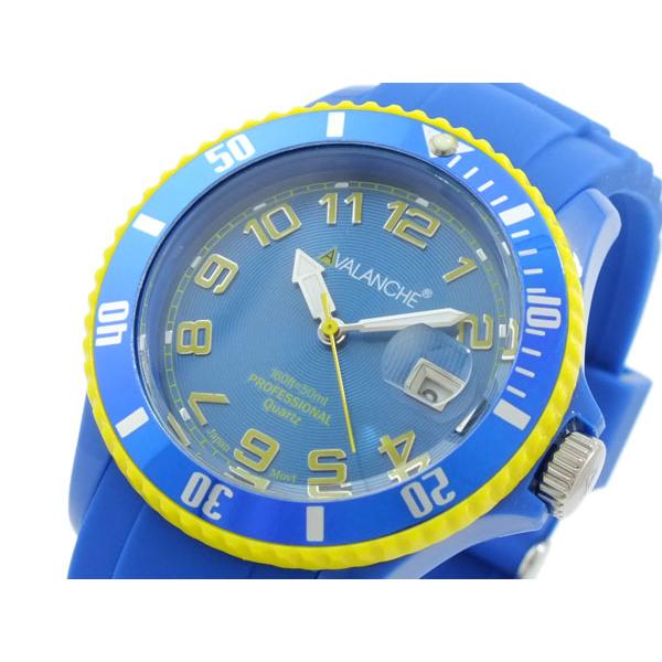 腕時計 レディース腕時計 アバランチ AVALANCHE クオーツ 腕時計 AV-1019S-BY-40 ブルー イエロー プラスチック