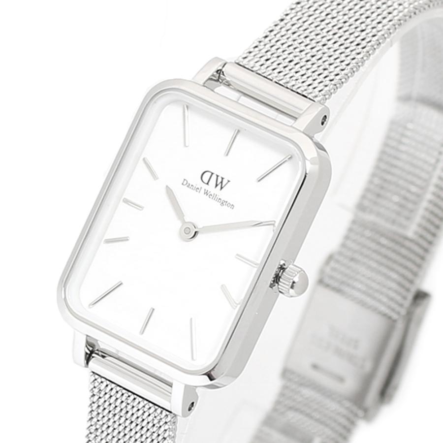 ダニエルウェリントン 腕時計 QUADRO PRESSED STERLING 20×26 DW00100438 クアドロプレスド ホワイト｜mega-star｜02