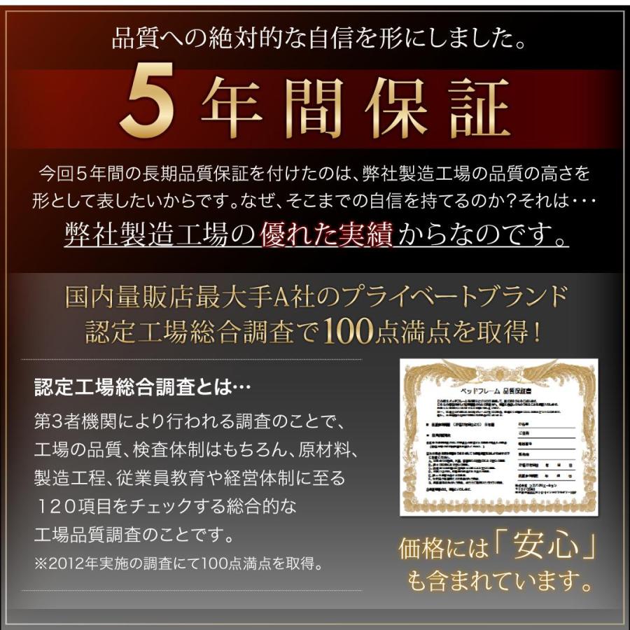 ベッド ベット ダブル クイーン D Q ベッドフレーム マットレス付 背もたれ ヘッドレスト 高級 レザー プレミアムポケットコイルマットレス付き クイーン_11