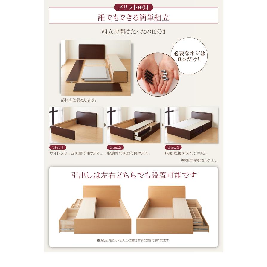激安特価 ベッドフレーム ベッド ダブル 組立設置付 日本製 棚 コンセント 仕切り板付き大容量チェストベッド 薄型プレミアムボンネルコイルマットレス付き ダブル Ts Mega Star 通販 Yahoo ショッピング 代引不可 Absorben Com