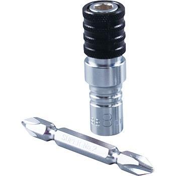 レターパック可 スーパーツール 電ドル用ソケットビット(ビット着脱式) 8mm DSB8 | 