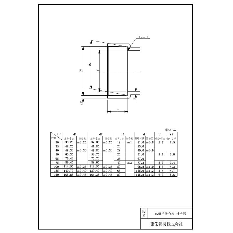 レターパック可 東栄管機 DV継手 DV DS 50 ソケット グレー |  | 02