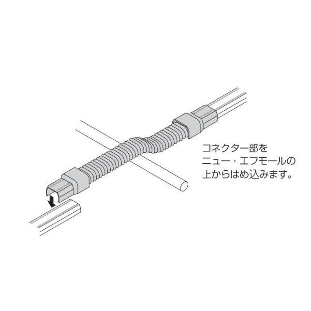 ネコポス可 マサル工業 ニュー・エフモール付属品 フレキジョイント 2