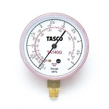 イチネンTASCO TA140G R410A/R32 高精度圧力計 ゲージ 圧力 : 冷凍空調 