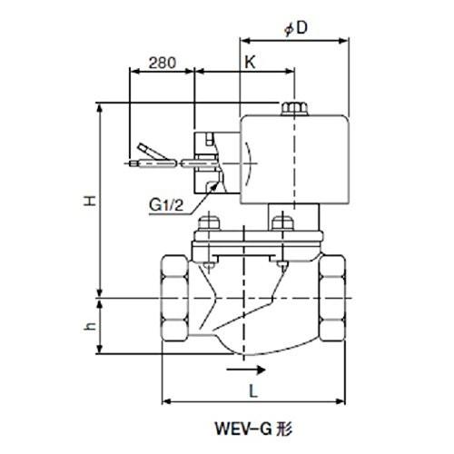 水 ブライン用電磁弁 WEV-2006GLW レターパック可 サギノミヤ_1