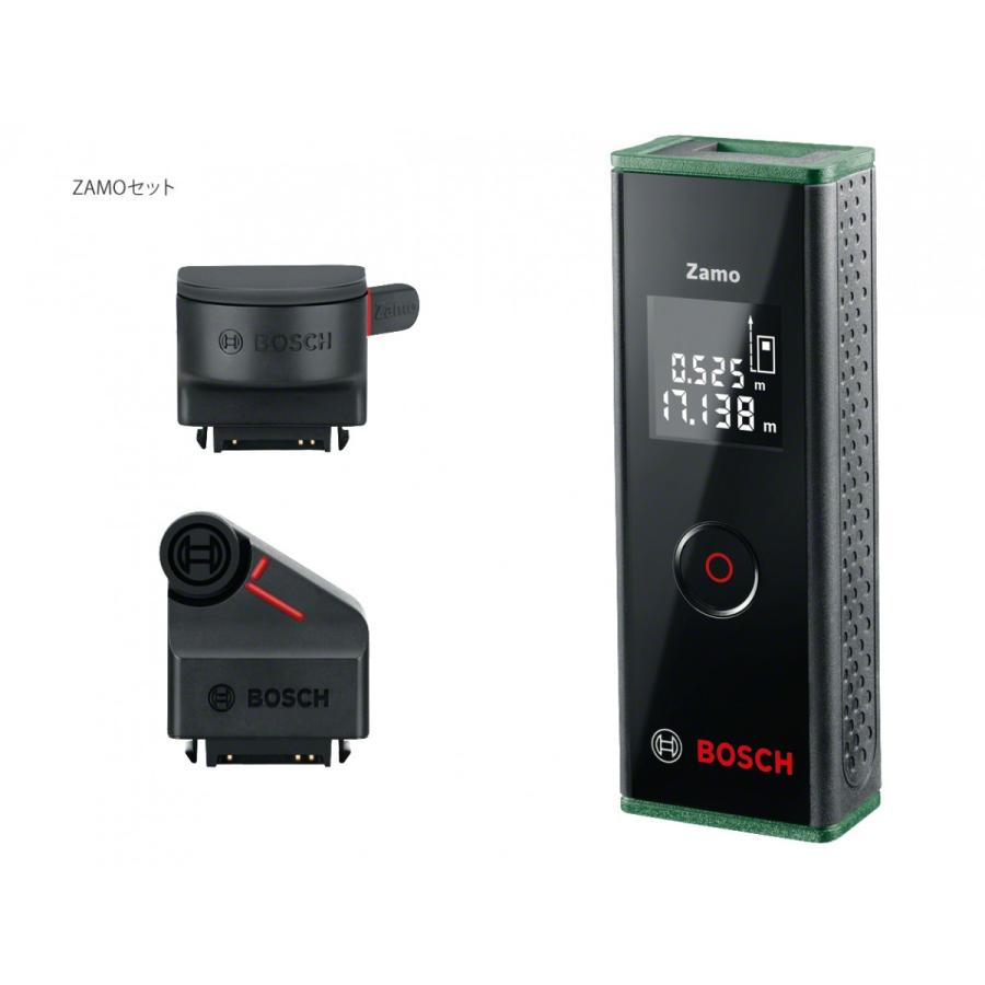 BOSCH ボッシュ 正規品 レーザー距離計 ZAMO SET ザーモセット アダプター2種付 お買い得セット お得 お買い得 DIY 模様替え 測定 面積 距離｜mega-store