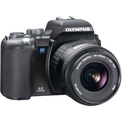 再再販！ OLYMPUS デジタル一眼レフカメラ レンズセット ブラック E-500 コンパクトデジタルカメラ