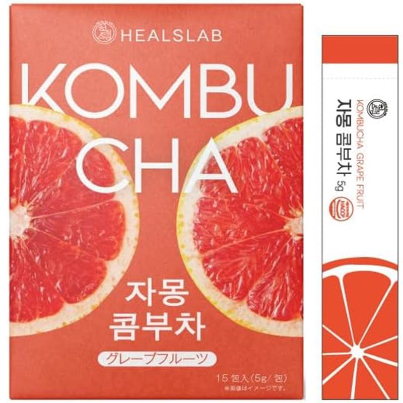 ヒルズラボ コンブチャ グレープフルーツ味 (15包入) KOMBUCHA : MEGA