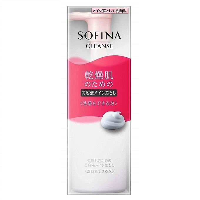 ソフィーナ 乾燥肌のための美容液メイク落とし 洗顔もできる泡 (150mL) 花王 sofina｜megadrug