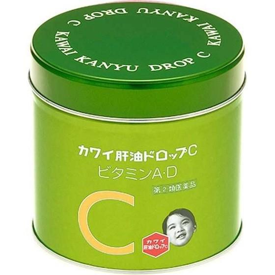 カワイ肝油ドロップ①　カルシウム、ビタミンC Amazon | 【2缶セット(ビタミンCx1・カルシウムx1)】【100粒