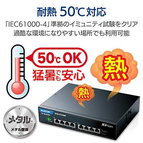 【限定品】 エレコム スイッチングハブ 10ギガビット対応 8ポート 金属筺体 マグネット ラックマウント取付金具付 3年間保? 【T1396592090】(49885円)