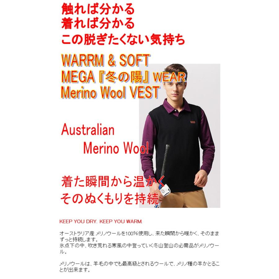 BRIEFING メリノウール ロゴクールネックセーター ネイビー サイズM