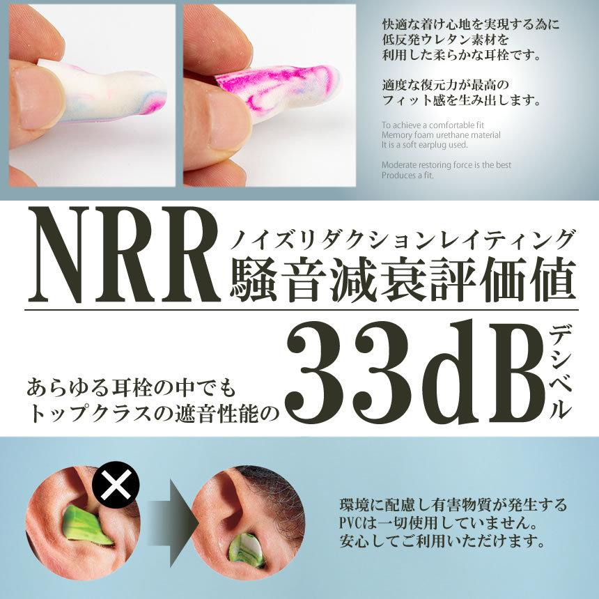 聞こえない耳栓 ゴーイングリーン 左右 5セット 10個 騒音対策 : 女神