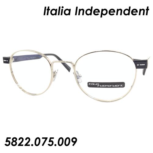 Italia Independent(イタリアインディペンデント) メガネ NOLAN 5822.075.009 SILVER 49ｍｍ イタリア製｜megane-hayami