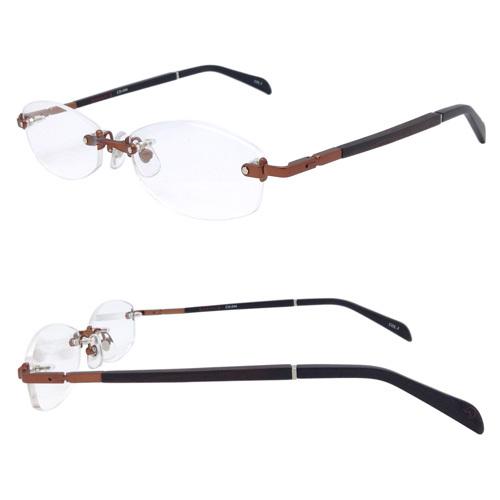 【値下げ中】 CHRONIC クロニック メガネ ガリレオモデル CH-046 col.3/6 55mm 縁無し 日本製 バネ丁番 2color 【UOI2009088613】(11000円)